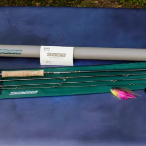 Sage XP 8100-4 fly fishing rod 10 foot 8 weight with original aluminum case.