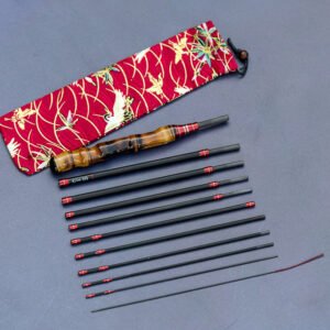 Hand built 193cm Tanago rod with 11 graphite modules of 19.5 cm each