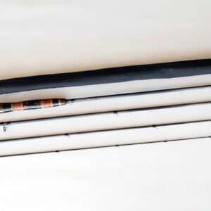Custom fly rod Soul & Spiral Unit No. 6 9ft 5wt Hybrid Grip and Spiral Guide System.