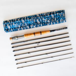 Fly Fishing Artisan Unit No 12 Custom Fly Rod 8ft 3in 8-piece Travel Rod Spiral Guide System.