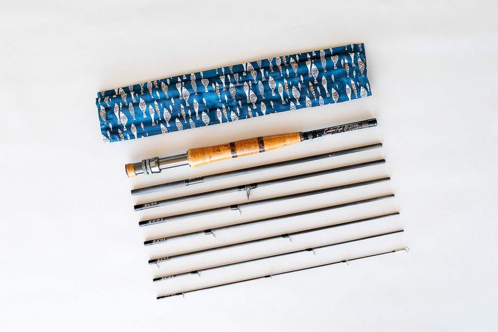 Fly Fishing Artisan Unit No 12 Custom Fly Rod 8ft 3in 8-piece Travel Rod Spiral Guide System.