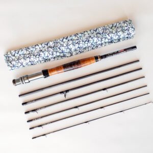 Fly Fishing Artisan Unit No 13 Custom Fly Rod 7ft 10in 7-piece Travel Rod Spiral Guide System.
